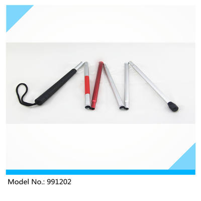 6 Sections Foldable Aluminum White Cane