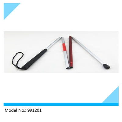 4 Sections Foldable Aluminum White Cane 